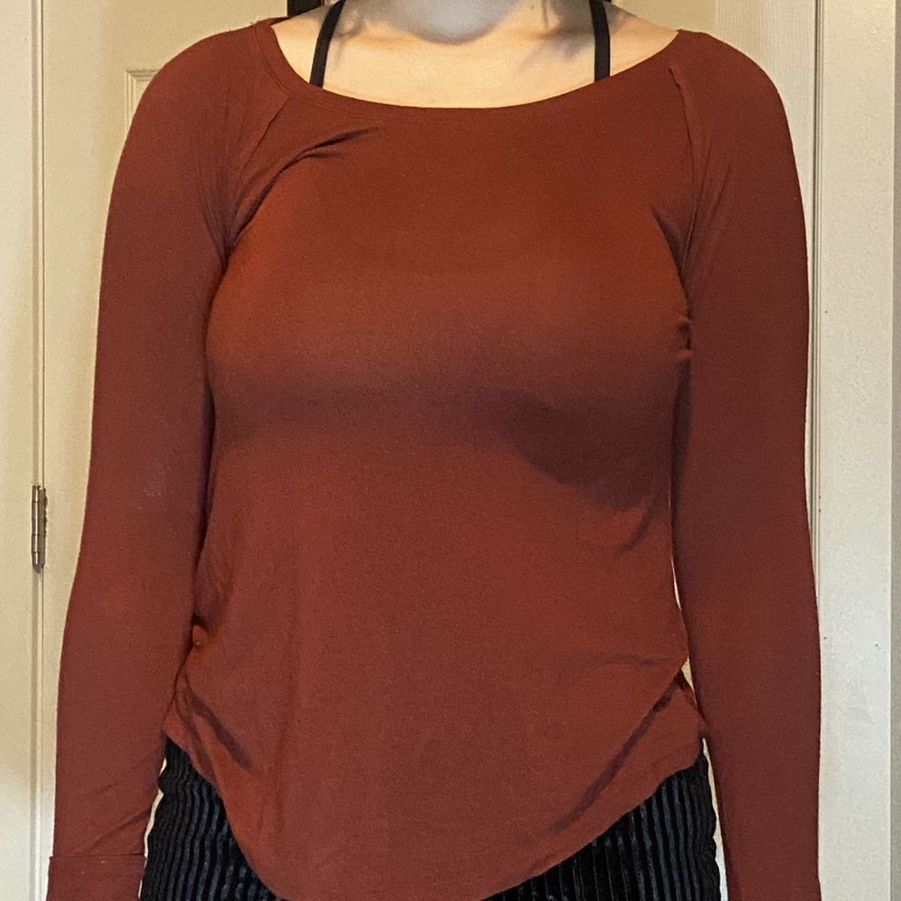 Red long sleeve shirt